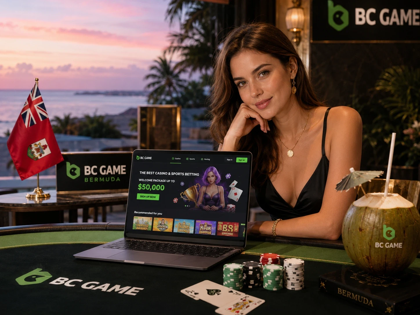 Player at BC Game Bermuda Casino