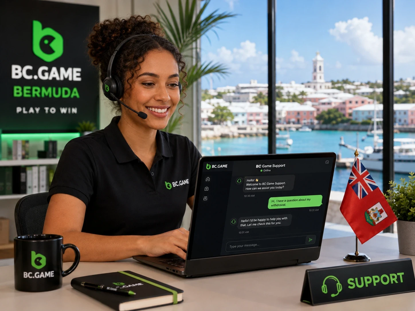 BC Game Bermuda support